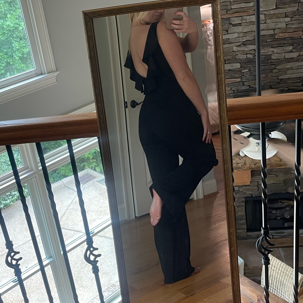 Lulu's Black Sleeveless Jumpsuit